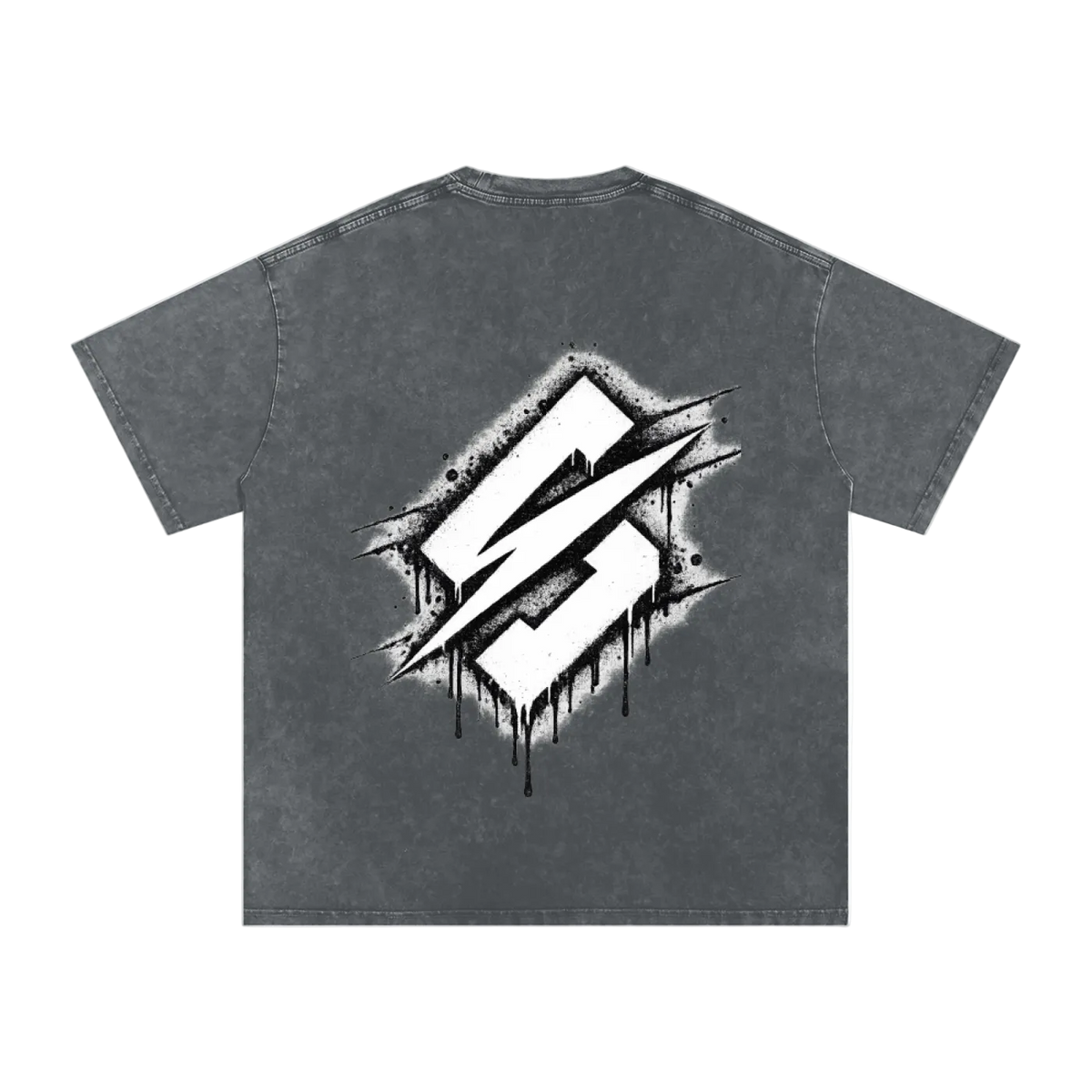 Oblivion Pirate Gray (Graffiti )Snow Washed T-Shirt