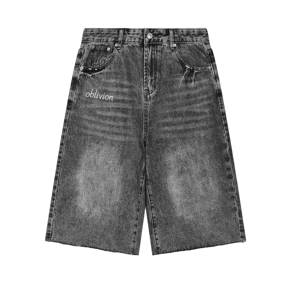 Oblivion Vintage Wide Leg Denim Shorts