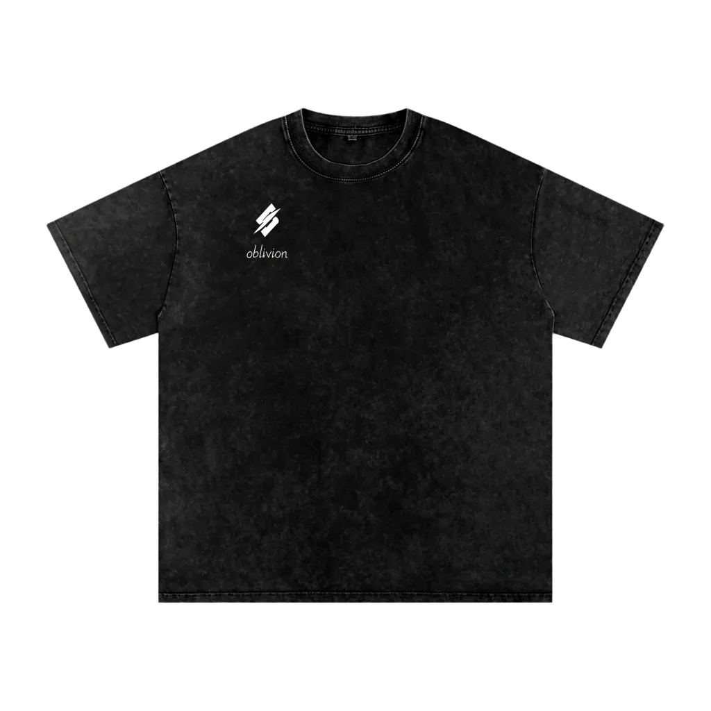 Oblivion Classic Snow Washed Oversized Cotton T-Shirt