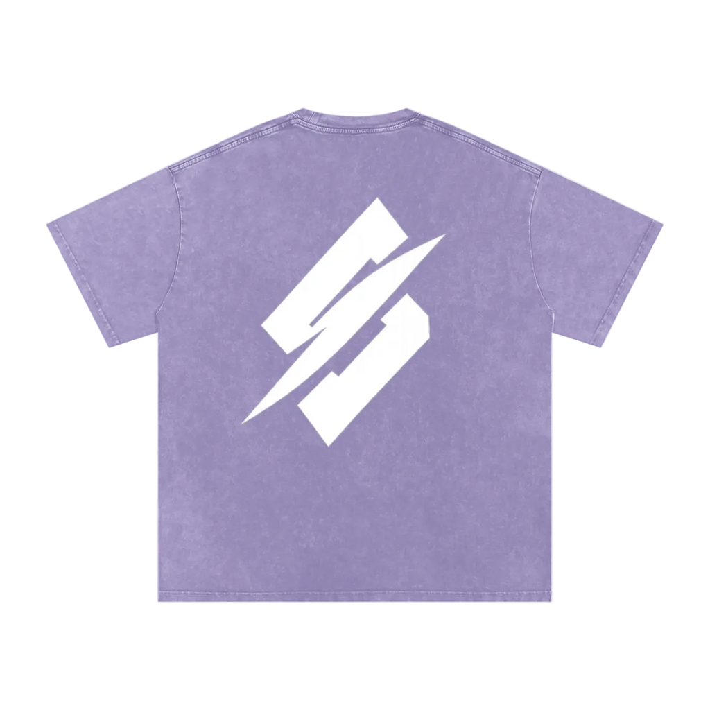 Oblivion Purple Snow Washed Oversized T-Shirt