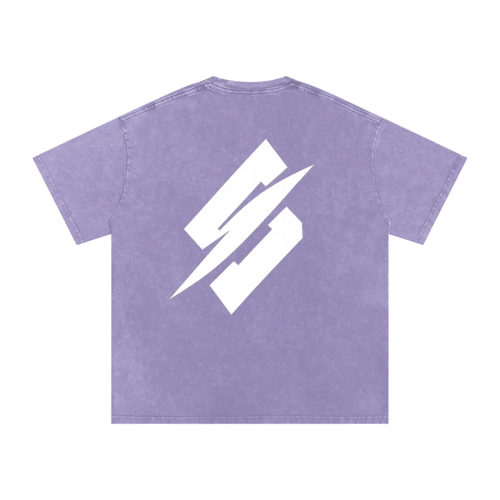 Oblivion Purple Snow Washed Oversized T-Shirt