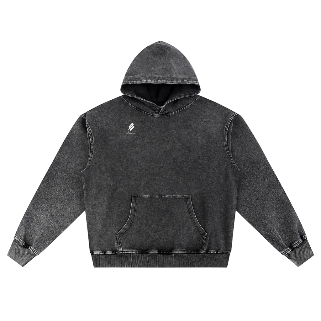 Oblivion Snow Wash Oversized Hoodie